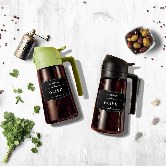 Distributeur d'Huile 2-en-1 Spray & Verseur