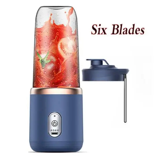 Blender Portable Rechargeable USB-C – 6 Lames Inox | Smoothies et Jus Frais | Umévia