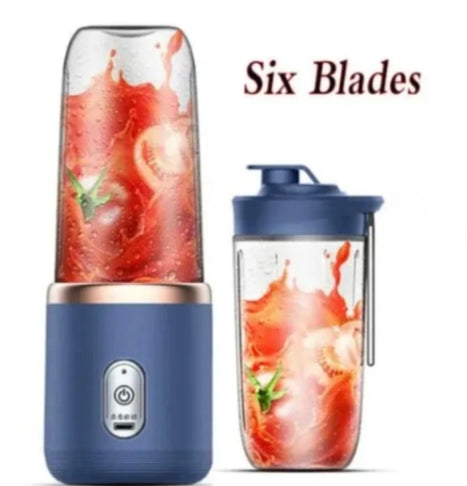 Blender Portable Rechargeable USB-C – 6 Lames Inox | Smoothies et Jus Frais | Umévia